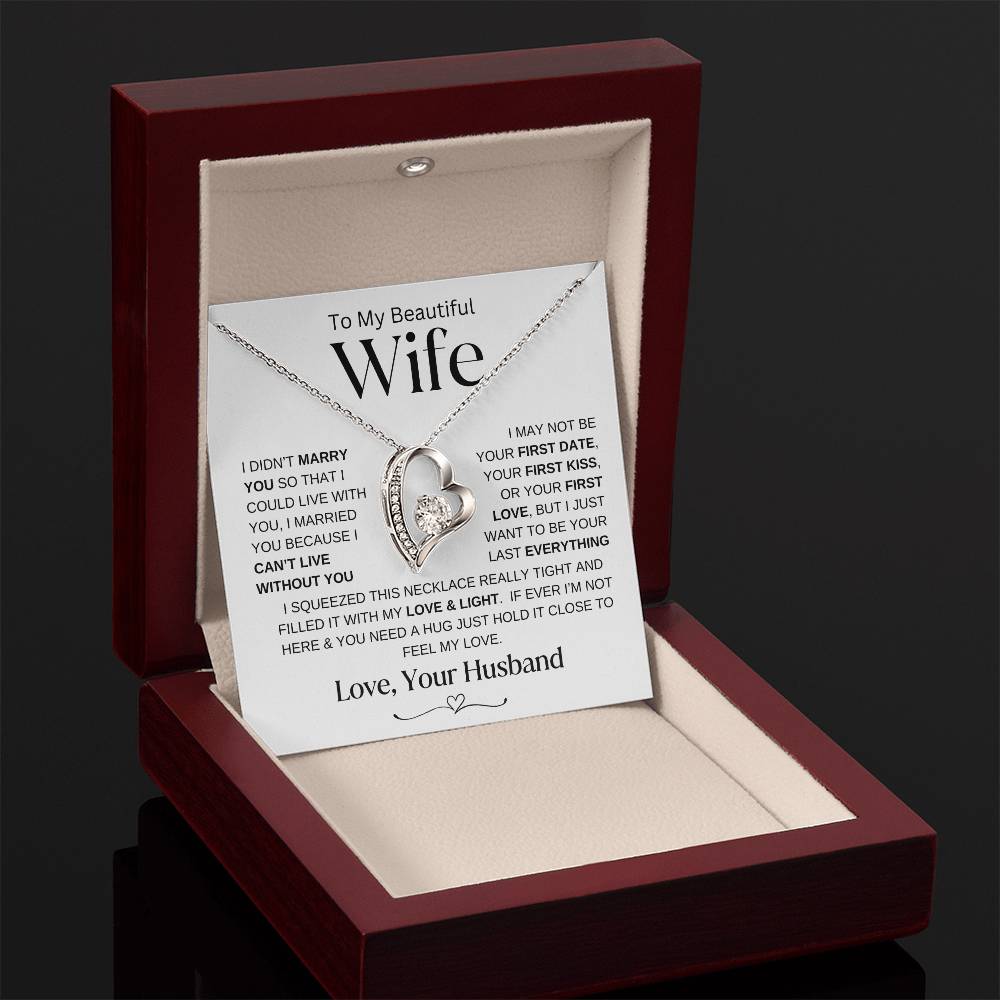 Can't Live Without You | Forever Love Necklace | Wife Gift