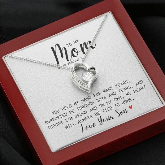 You Held My Hand For Many Years | Supported  Me | Forever Love Necklace | To Mom From Son