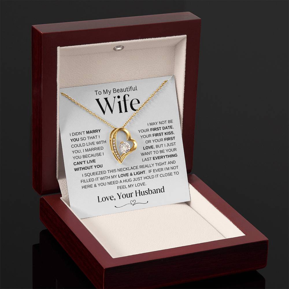 Can't Live Without You | Forever Love Necklace | Wife Gift
