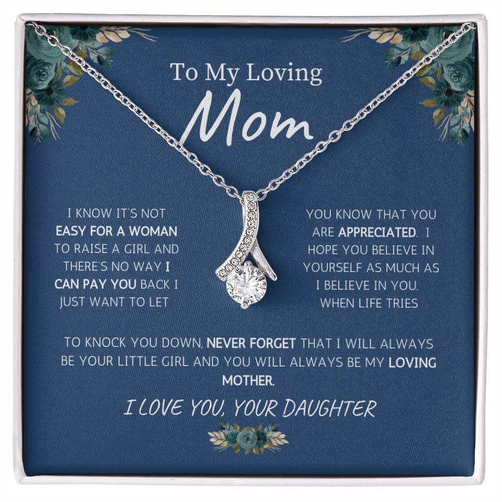 TO MOM LOVE DAUGHTER ALLURING BEAUTY NECKLACE