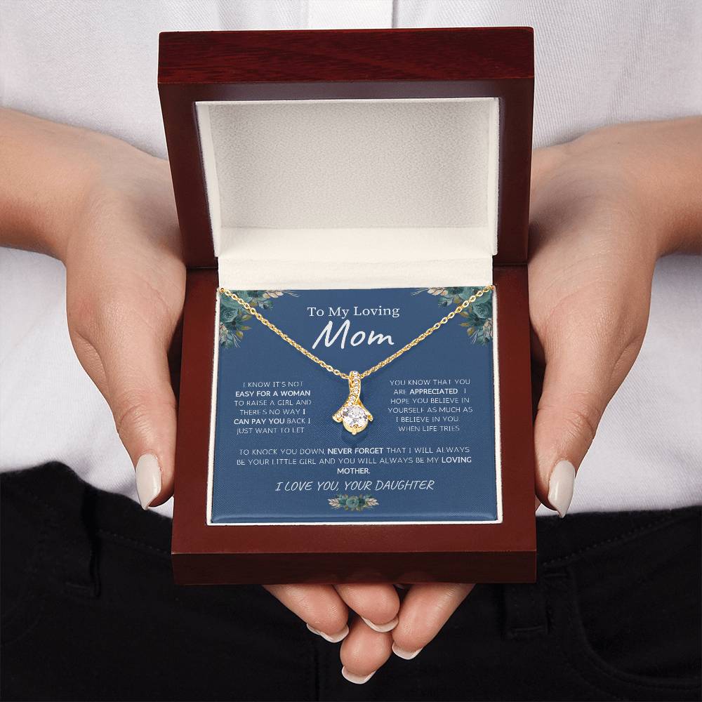 TO MOM LOVE DAUGHTER ALLURING BEAUTY NECKLACE