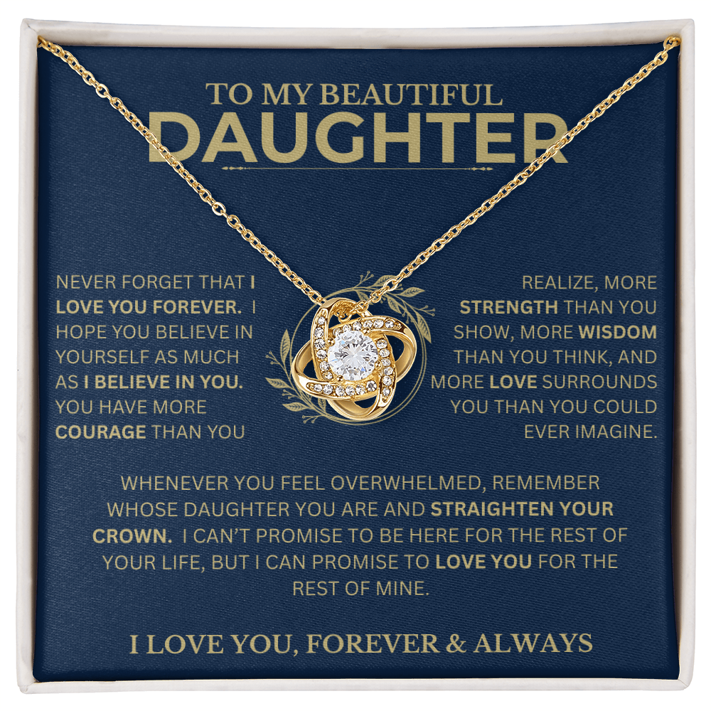 Gift For Daughter, "Never Forget That I Love You"