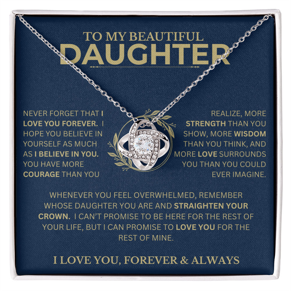 Gift For Daughter, "Never Forget That I Love You"
