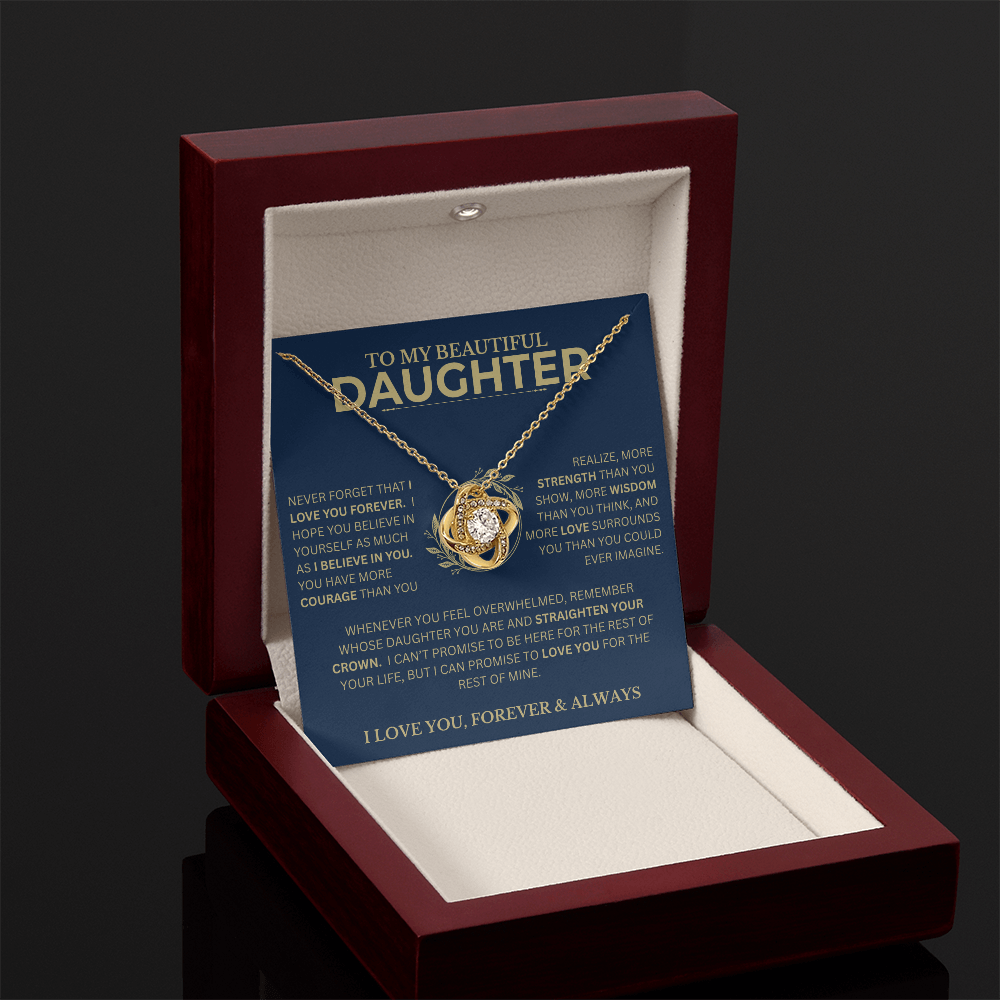 Gift For Daughter, "Never Forget That I Love You"
