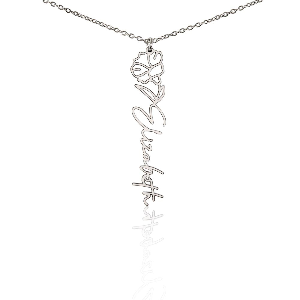 TO MY MOM BIRTH FLOWER NECKLACE