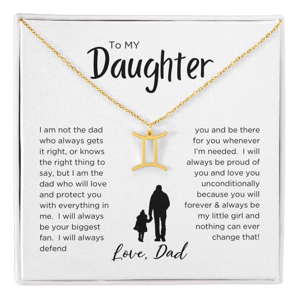STARS ALIGN: ZODIAC NECKLACE GIFT FROM DAD TO DAUGHTER