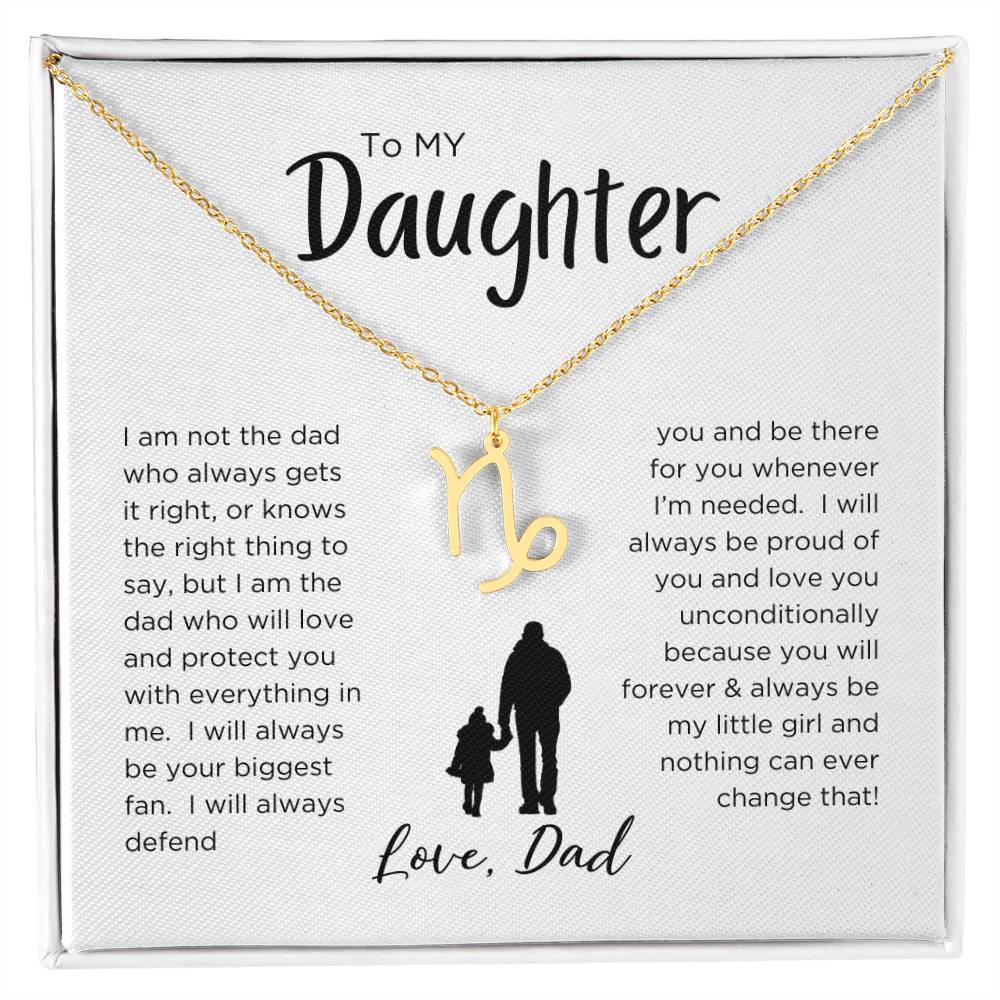 STARS ALIGN: ZODIAC NECKLACE GIFT FROM DAD TO DAUGHTER