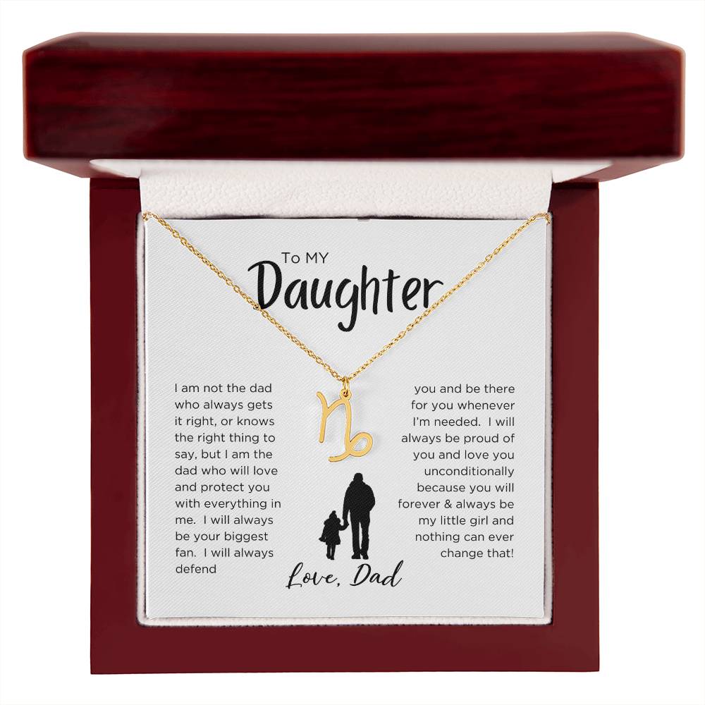 STARS ALIGN: ZODIAC NECKLACE GIFT FROM DAD TO DAUGHTER