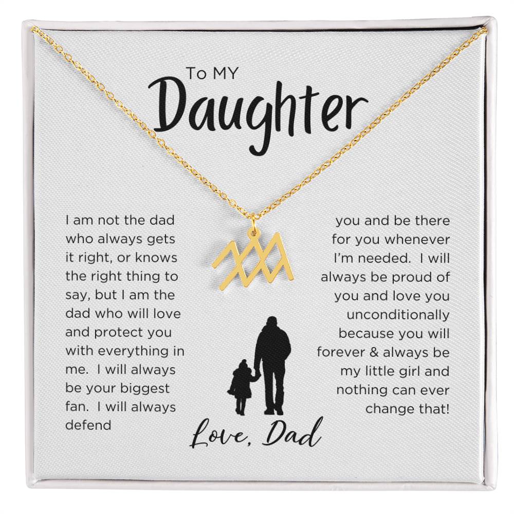 STARS ALIGN: ZODIAC NECKLACE GIFT FROM DAD TO DAUGHTER
