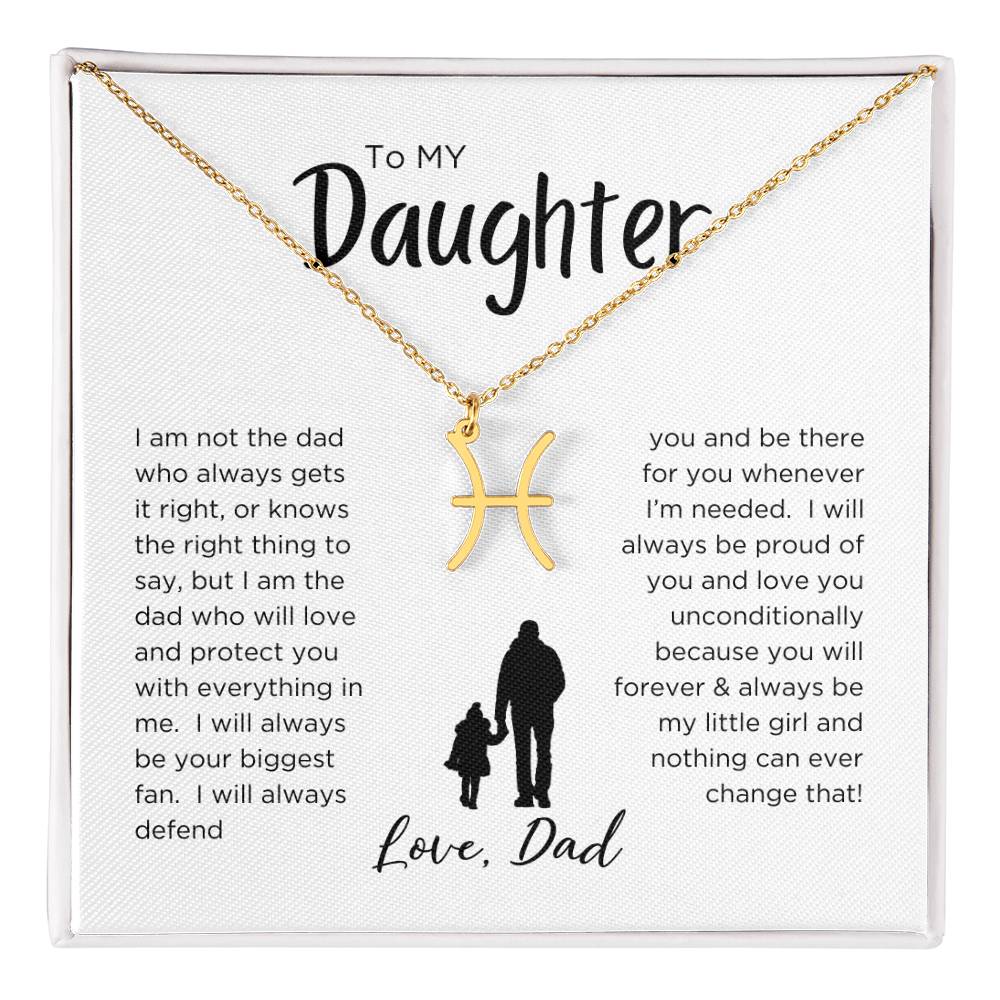 STARS ALIGN: ZODIAC NECKLACE GIFT FROM DAD TO DAUGHTER