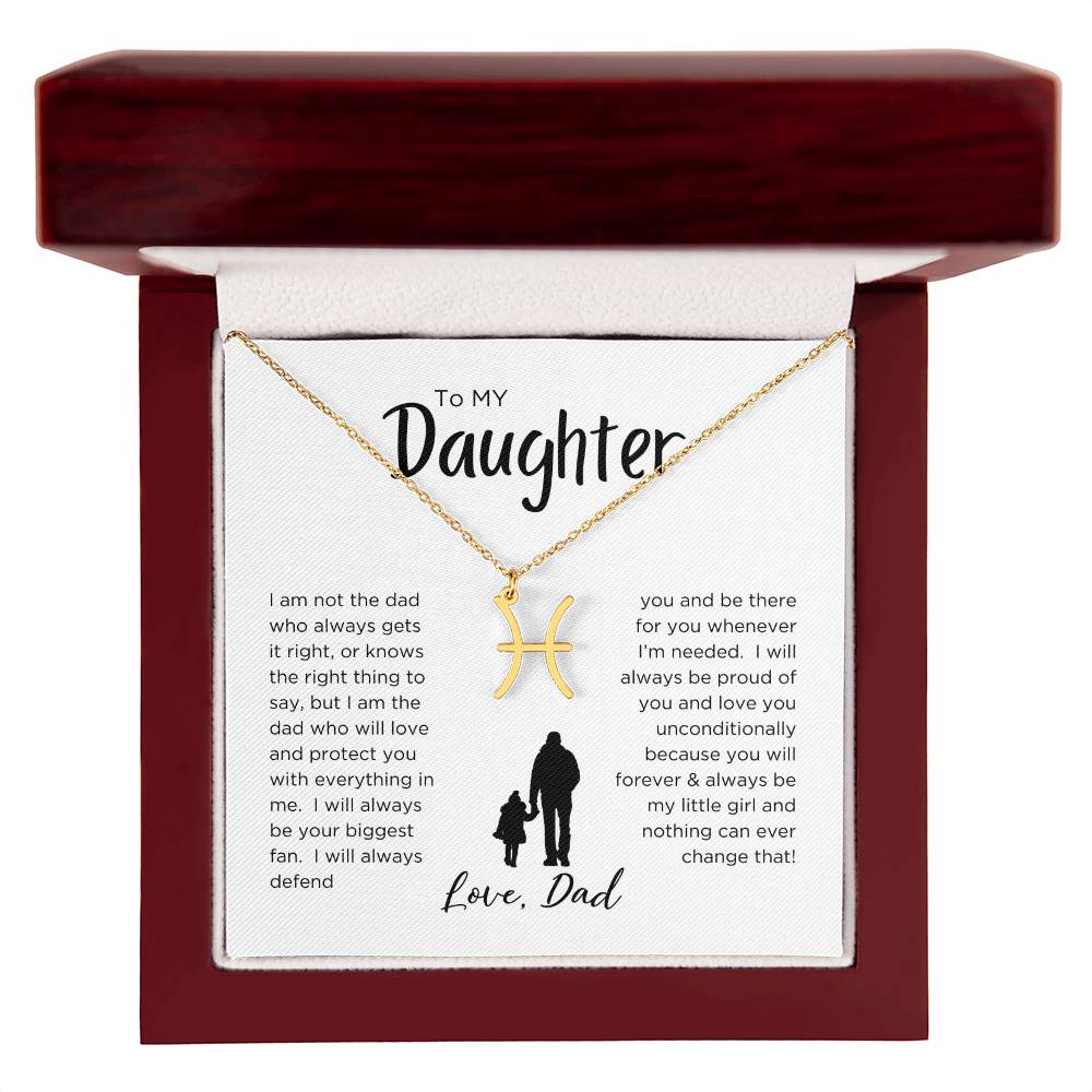 STARS ALIGN: ZODIAC NECKLACE GIFT FROM DAD TO DAUGHTER