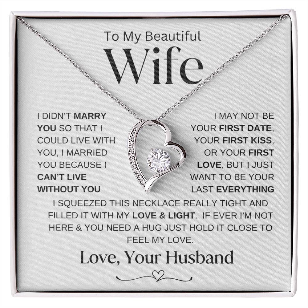 Can't Live Without You | Forever Love Necklace | Wife Gift