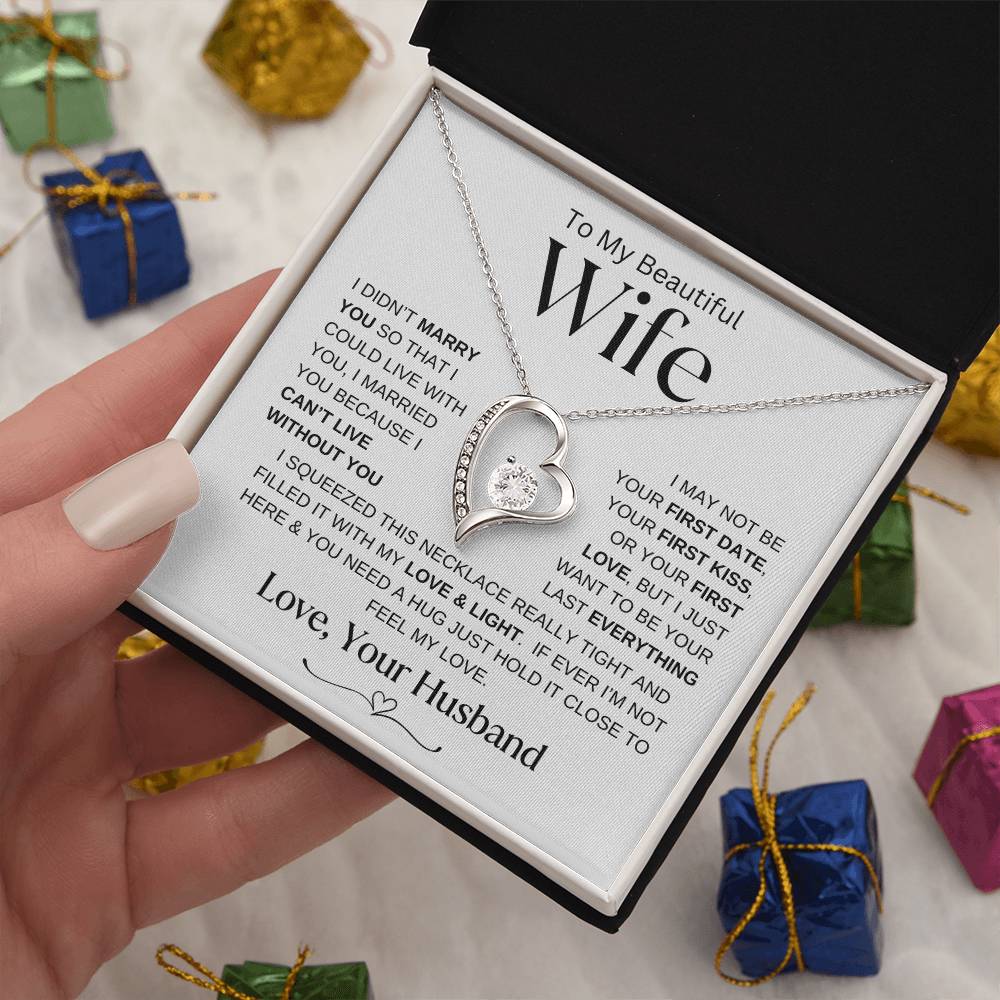 Can't Live Without You | Forever Love Necklace | Wife Gift