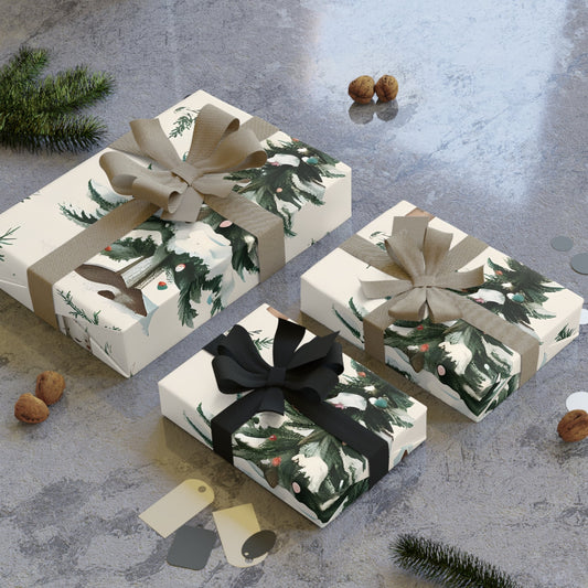 Vintage Holiday Gift Wrap Rolls