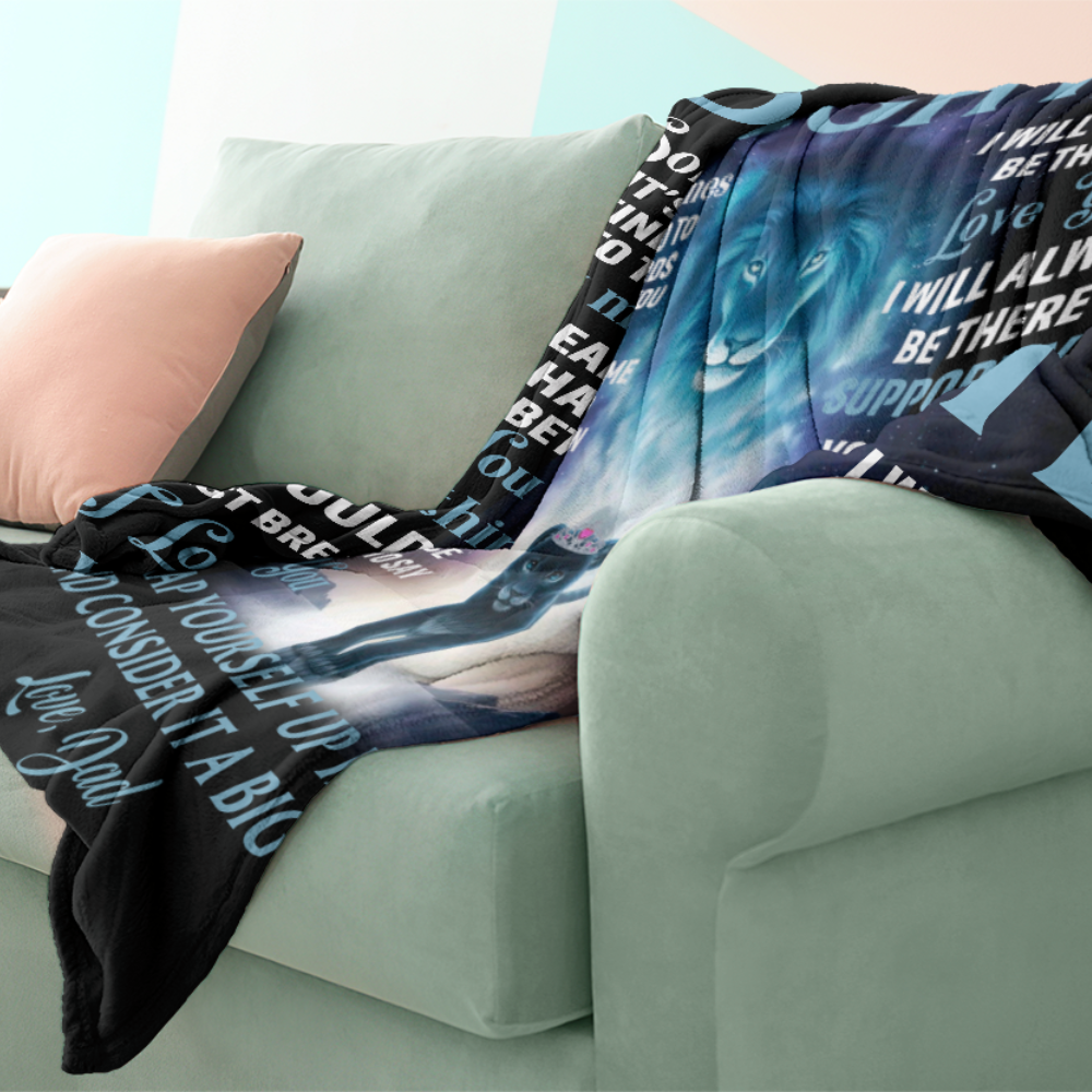 DAD'S EMBRACE: LOVE BLANKET FOR DAUGHTER