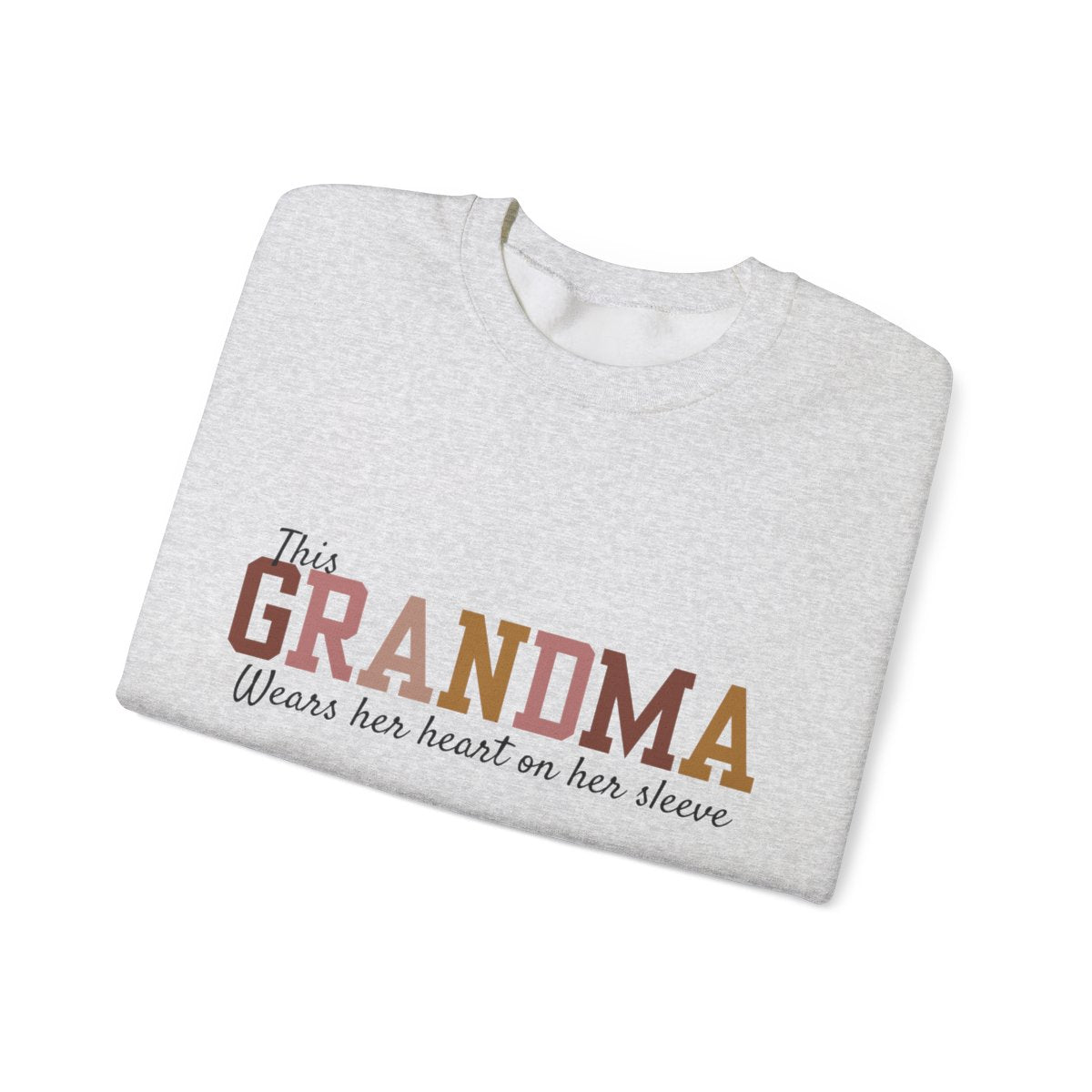 Heart on Her Sleeve Custom Sweatshirt for Grandma