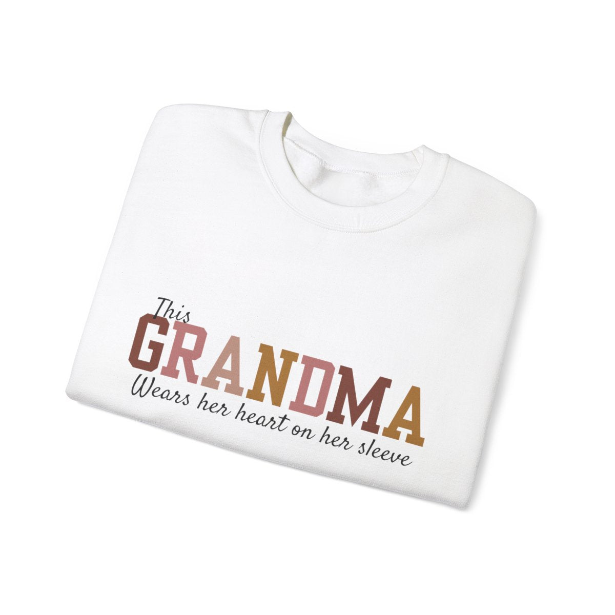 Heart on Her Sleeve Custom Sweatshirt for Grandma
