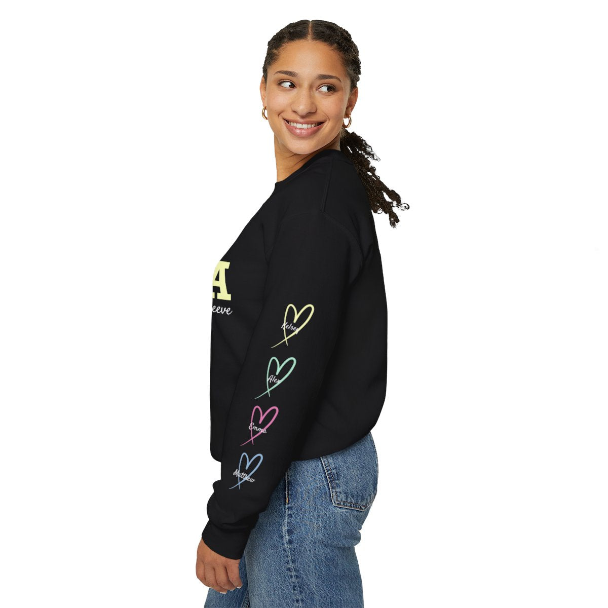 This Mama Wears Her Heart On Her Sleeve | Sweatshirt