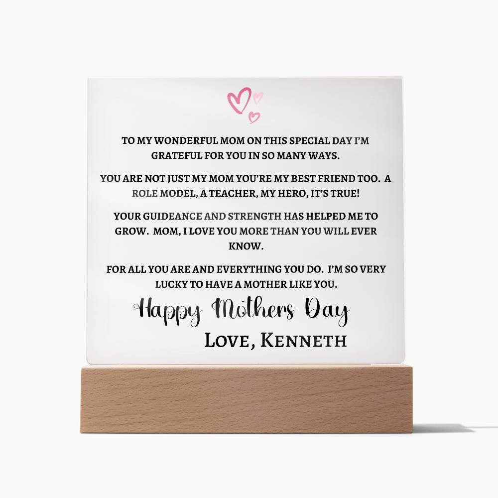MOTHERS DAY PLAQUE