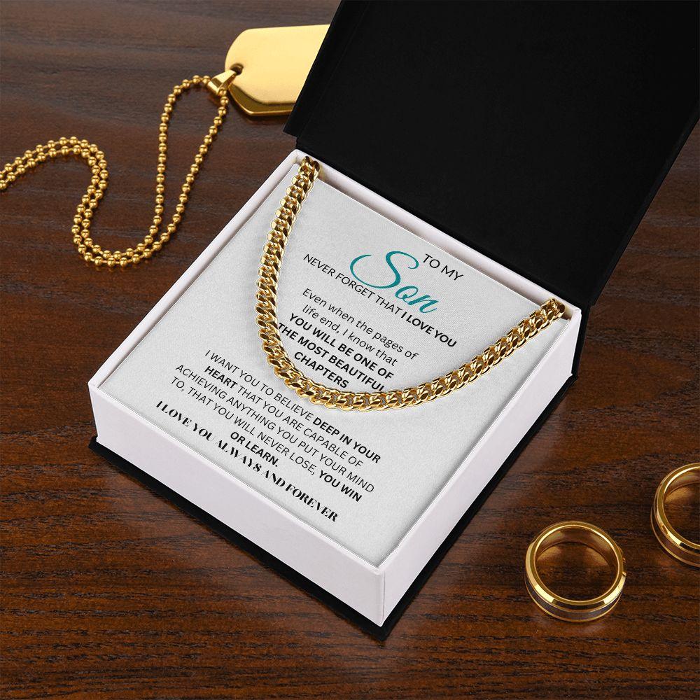 CUBAN LINK CHAIN | TO MY SON - giftgivergives