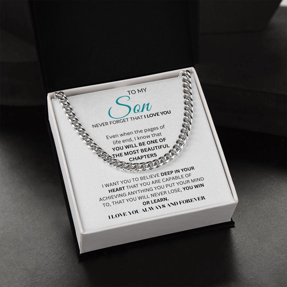 CUBAN LINK CHAIN | TO MY SON - giftgivergives