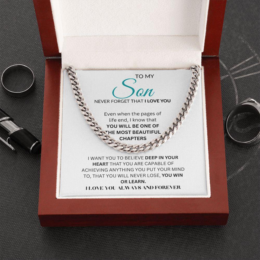 CUBAN LINK CHAIN | TO MY SON - giftgivergives