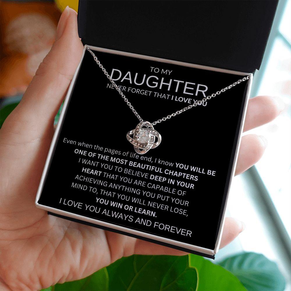 LOVE KNOT NECKLACE | TO MY DAUGHTER - giftgivergives