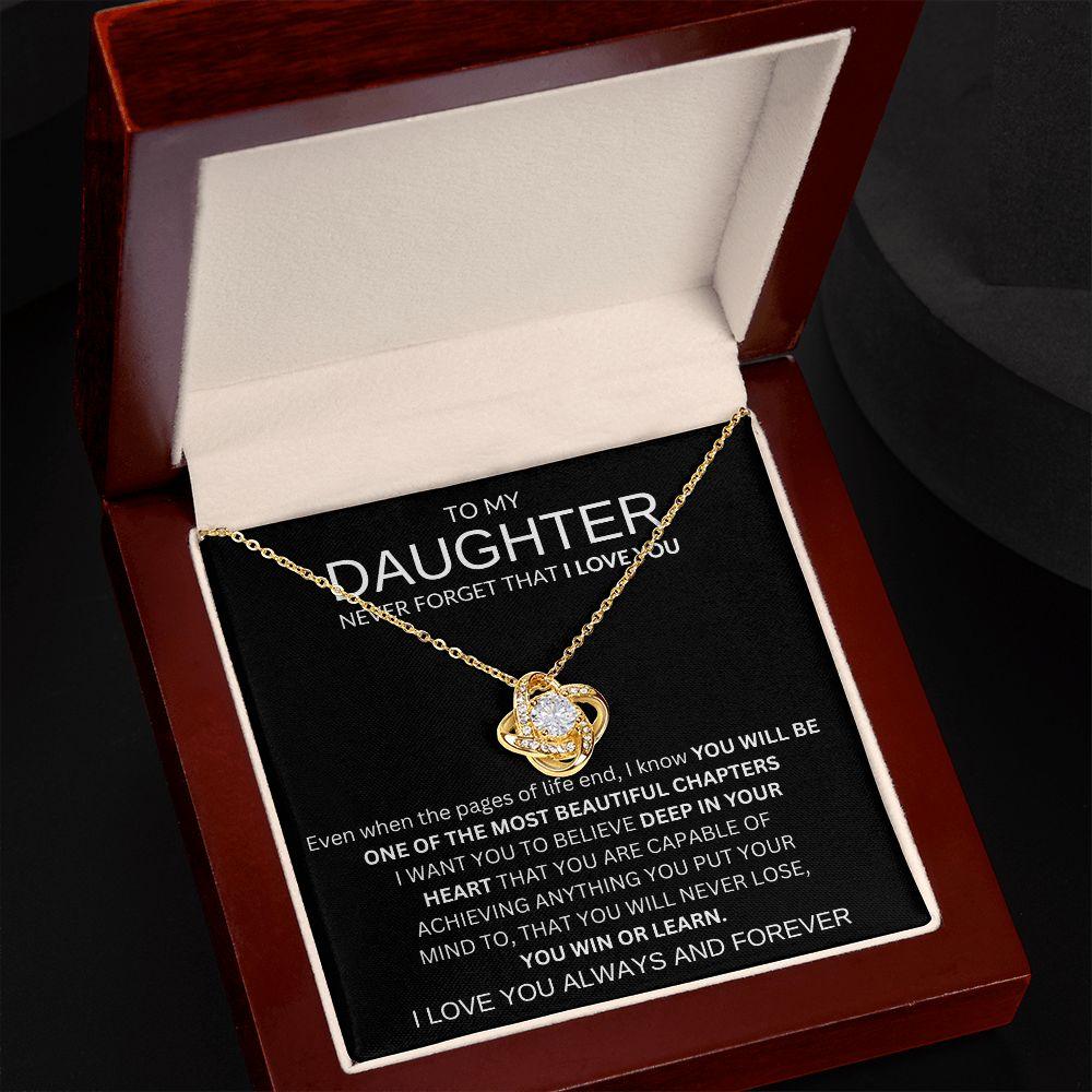 LOVE KNOT NECKLACE | TO MY DAUGHTER - giftgivergives