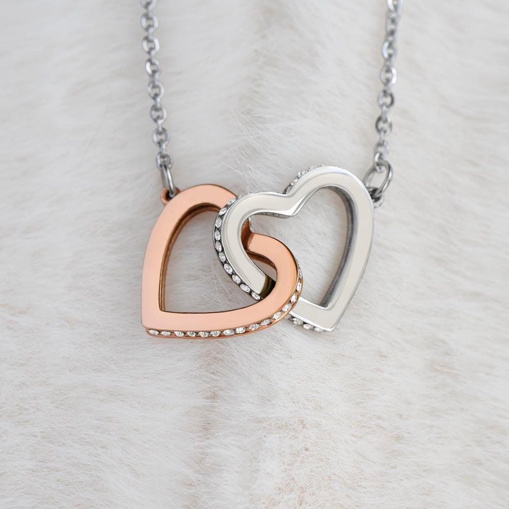 INTERLOCKING HEART NECKLACE | TO MY DAUGHTER - giftgivergives