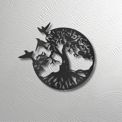 Take Flight Tree Wall Art –  Metal Wall Decor for Home or Office
