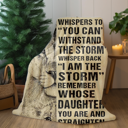 TO MY DAUGHTER LOVE MOM FLEECE BLANKET