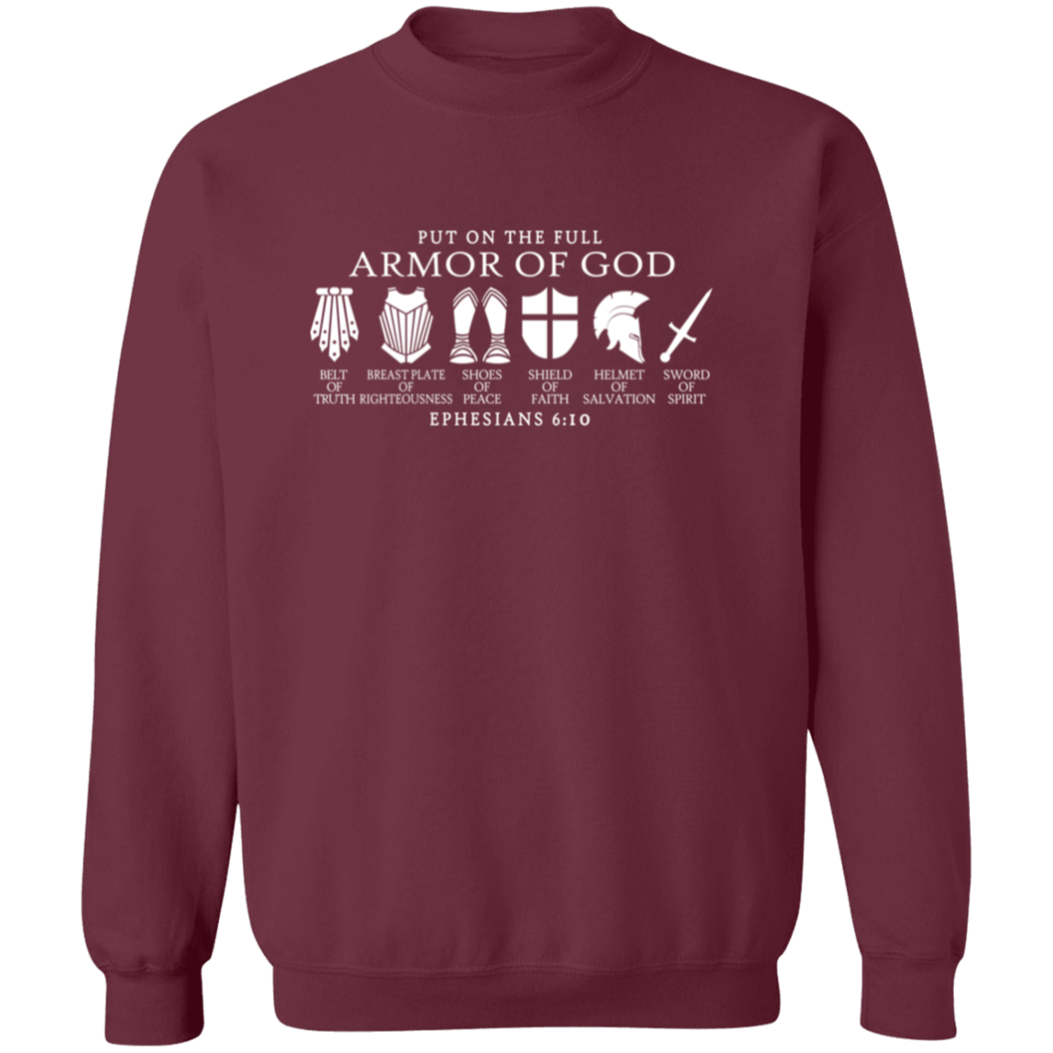 Full Armor of God Sweatshirt | Faith-Based Comfort & Style