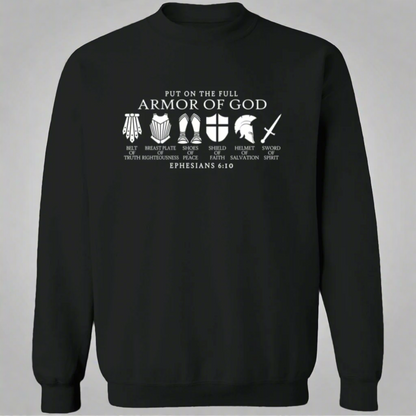 Full Armor of God Sweatshirt | Faith-Based Comfort & Style