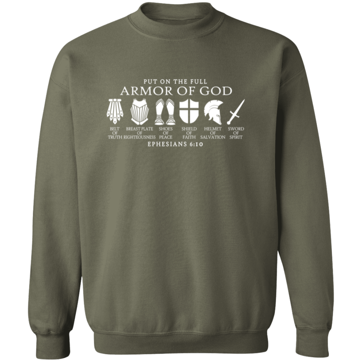 Full Armor of God Sweatshirt | Faith-Based Comfort & Style
