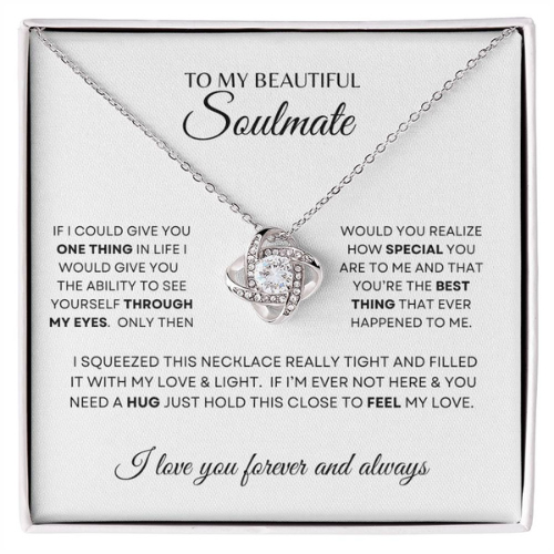 BEAUTIFUL SOULMATE LOVE KNOT NECKLACE