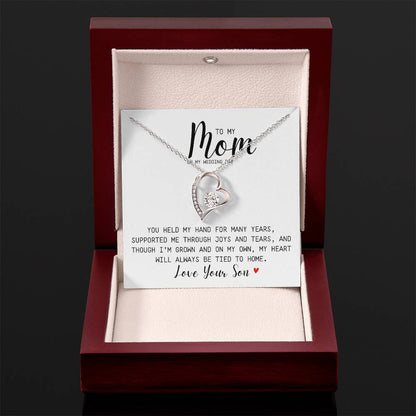 You Held My Hand For Many Years | Supported  Me | Forever Love Necklace | To Mom From Son