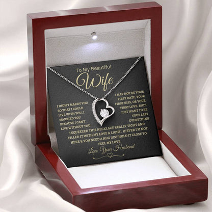 Feel My Love | To My Beautiful Wife | Forever Love Necklace