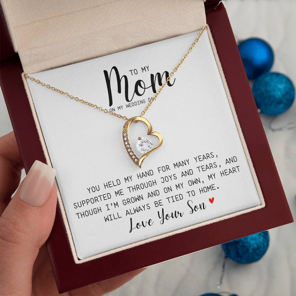 You Held My Hand For Many Years | Supported  Me | Forever Love Necklace | To Mom From Son