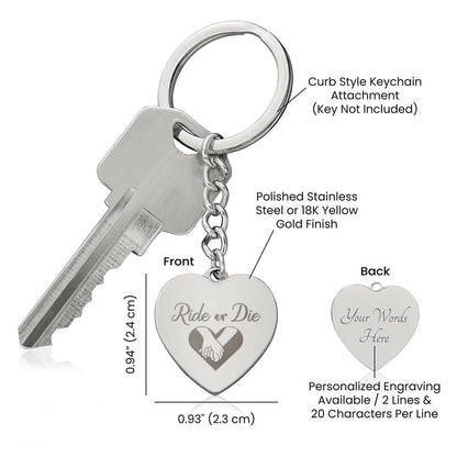 RIDE OR DIE KEY CHAIN