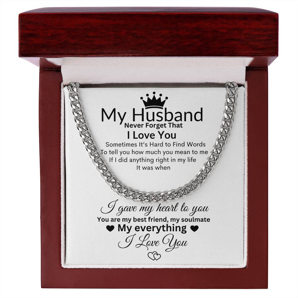 MY HUSBAND NEVER FORGET THAT I LOVE YOU