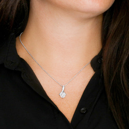 TO MOM LOVE DAUGHTER ALLURING BEAUTY NECKLACE