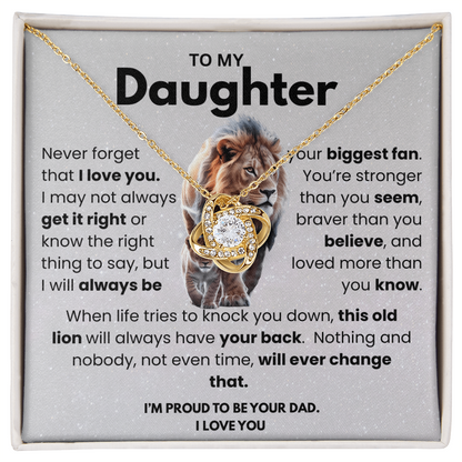 To My Daughter Necklace – Heartfelt Gift from Dad