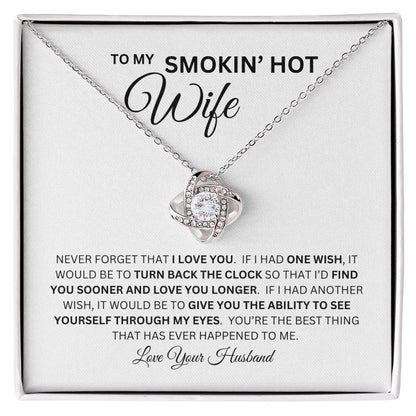 LOVE KNOT NECKLACE FOR YOUR SMOKIN HOT WIFE 🔥💕