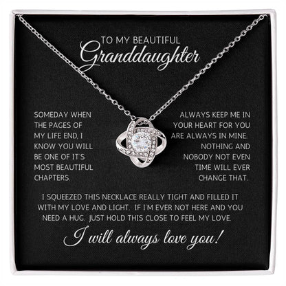 CHERISHING BONDS WITH MY  GRANDDAUGHTER NECKLACE
