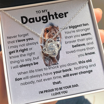 To My Daughter Necklace – Heartfelt Gift from Dad