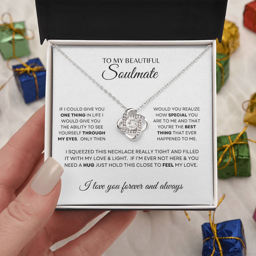 BEAUTIFUL SOULMATE LOVE KNOT NECKLACE