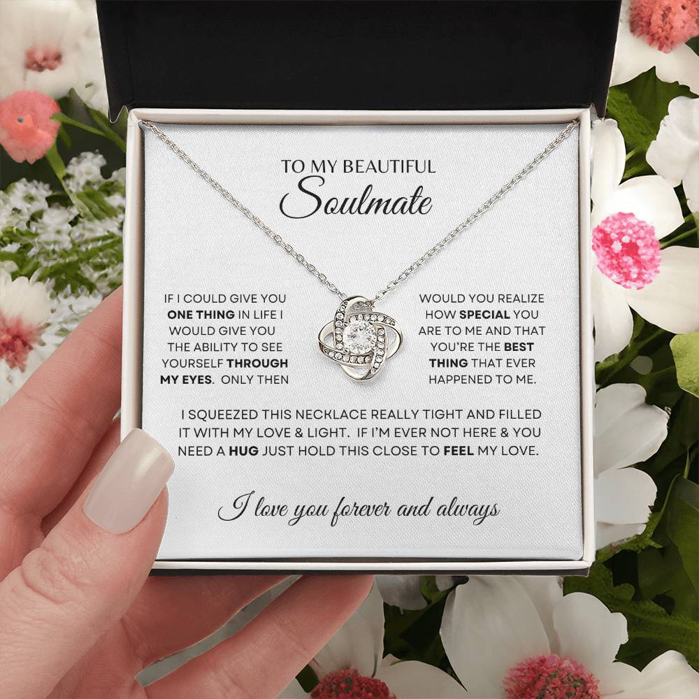 BEAUTIFUL SOULMATE LOVE KNOT NECKLACE