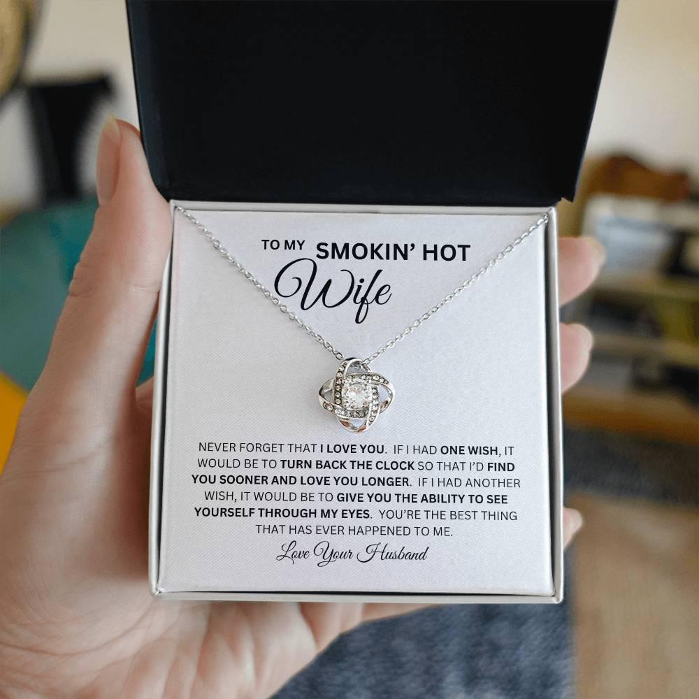LOVE KNOT NECKLACE FOR YOUR SMOKIN HOT WIFE 🔥💕