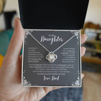 TO MY DAUGHTER, FOREVER LOVED NECKLACE FROM DAD