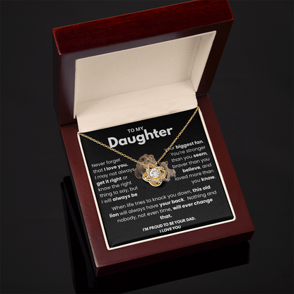 Meaningful Dad to Daughter Necklace – ‘This Old Lion Has Your Back'